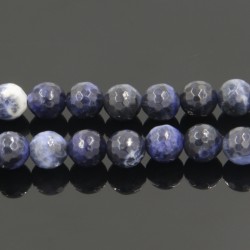 Perles Facettes Sodalite 6mm