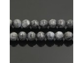 Perles Facettes Labradorite Noire 8mm