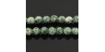 Perles Facettes Green Spot Stone 4mm
