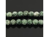 Perles Facettes Green Spot Stone 12mm