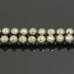 Perles Facettes Pyrite 6mm