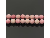Perles Facettes Rhodonite 12mm