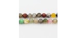 Perles Facettes Agate Multi Chauffée 6mm
