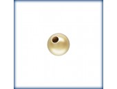 50 Perles 2.0mm Sablées Trou 0.9mm 1/20 14K Gold Filled
