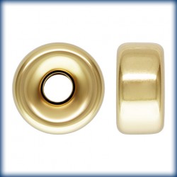 1 Rondelle 8.0mm Trou 2.0mm 1/20 14K Gold Filled