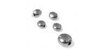 50 Perles plates métal 6mm (Ø 1.6mm) Argenté