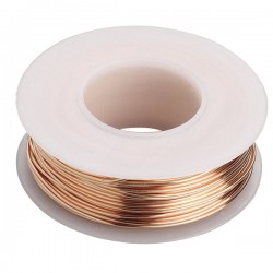 100 Metres Fil Metal Cuivré 0.20 mm