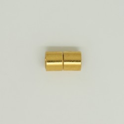 5 Fermoirs magnétiques 8x7mm pour cordons (Ø 6,2mm) Doré