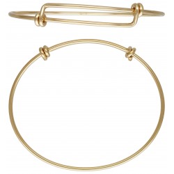 1 Bracelet Ajustable 18-22cm fil 1.65mm 1/20 14K Gold Filled
