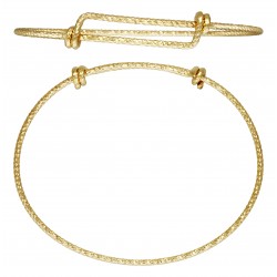 1 Bracelet Ajustable ''Sparkle'' 18-22cm fil 1.65mm 1/20 14K Gold Filled
