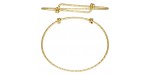 1 Bracelet Ajustable ''Sparkle'' 18-22cm fil 1.65mm 1/20 14K Gold Filled