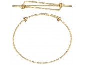 1 Bracelet Ajustable ''Sparkle'' 20-24cm fil 1.65mm 1/20 14K Gold Filled