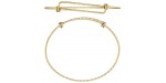 1 Bracelet Ajustable ''Sparkle'' 20-24cm fil 1.65mm 1/20 14K Gold Filled