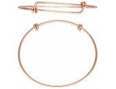 1 Bracelet Ajustable 18-22cm fil 1.65mm 1/20 14K Rose Gold Filled