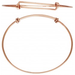1 Bracelet Ajustable 20-24cm fil 1.65mm 1/20 14K Rose Gold Filled
