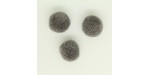 20 Pompons Boule 18mm Gris