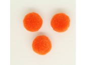 20 Pompons Boule 18mm Orange