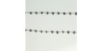 Chaine Iolite Facettes 3-4mm ARGENT VERITABLE