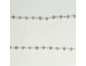 Chaine Labradorite Facettes 3-4mm ARGENT VERITABLE