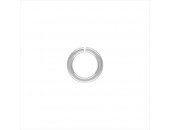 1000 anneaux ronds Rhodié 4mm / fil 0.70mm