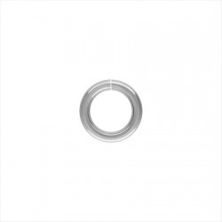 250 anneaux ronds Rhodié 10mm / 1.20mm