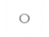 100 anneaux ronds Rhodié 12mm / 1.40mm