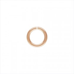 500 anneaux ronds doré Rose 5mm / 0.90mm