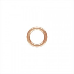 250 anneaux ronds doré Rose 8mm / 1.00mm