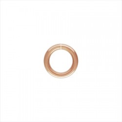 100 anneaux ronds doré Rose 12mm / 1.40mm