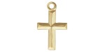 10 Charms Croix 7x10mm 1/20 14K Gold Filled