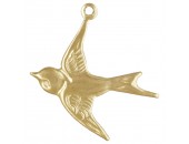 5 Charms oiseau 17mm 1/20 14K Gold Filled
