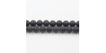 Perles en pierres Agate Noire Mat 14mm