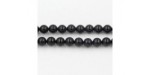 Perles en pierres agate noire 14mm