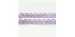 Perles en pierres améthyste claire 4mm