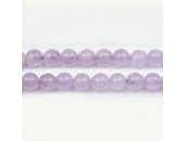 Perles en pierres améthyste claire 8mm