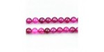 Perles Rondes Agate Rose 8mm