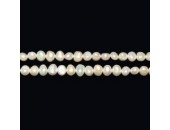 Perles d'Eau Douce Baroques Blanches Ø 6/7mm