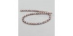 Perles d'Eau Douce ''Grain de Riz'' Lilas Grade A Ø 9/10mm