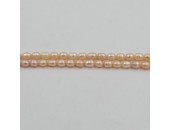Perles d'Eau Douce ''Grain de Riz'' Oranges Ø 9/10mm