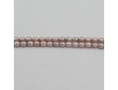 Perles d'Eau Douce ''Grain de Riz'' Lilas Ø 5/6mm