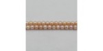 Perles d'Eau Douce ''Potatoes'' Roses Ø 6/7mm