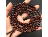 108 Perles Bois Exotique ''Red Sandalwood'' 6mm