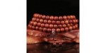 108 Perles Bois Exotique ''Burma Rose Wood'' 6mm