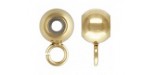 3 Perles a Anneau 4.0mm Insert Silicone 1.5mm 1/20 14K Gold Filled