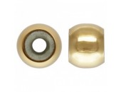 6 Perles 4.0mm Insert Silicone 3.0mm 1/20 14K Gold Filled