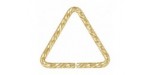 6 Anneaux Triangles 10.0mm Ouverts ''Sparkle'' Fil 0.89mm 1/20 14K Gold Filled