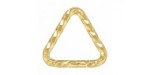 24 Anneaux Triangles 5.0mm Fermés ''Sparkle'' Fil 0.64mm 1/20 14K Gold Filled