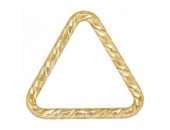 12 Anneaux Triangles 7.6mm Fermés ''Sparkle'' Fil 0.76mm 1/20 14K Gold Filled