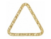 6 Anneaux Triangles 10.0mm Fermés ''Sparkle'' Fil 0.89mm 1/20 14K Gold Filled