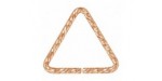 6 Anneaux Triangles 10.0mm Ouverts ''Sparkle'' Fil 0.89mm 1/20 14K Rose Gold Filled